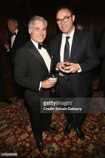 Nicholas Stern and Tom Nugent attend 2017 ICAA Arthur Ross Awards at The University Club on May 1, 2017 in New York City.