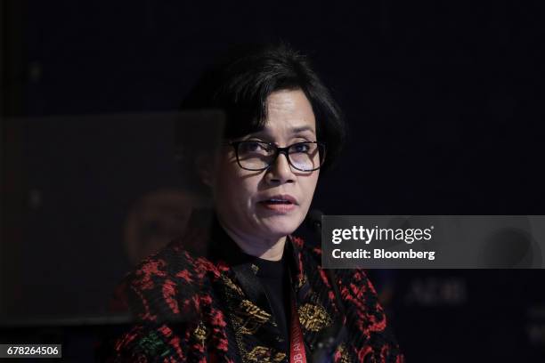 Sri Mulyani Indrawati, Indonesia's finance minister, speaks during the 50th Asian Development Bank Annual Meeting in Yokohama, Japan, on Thursday,...