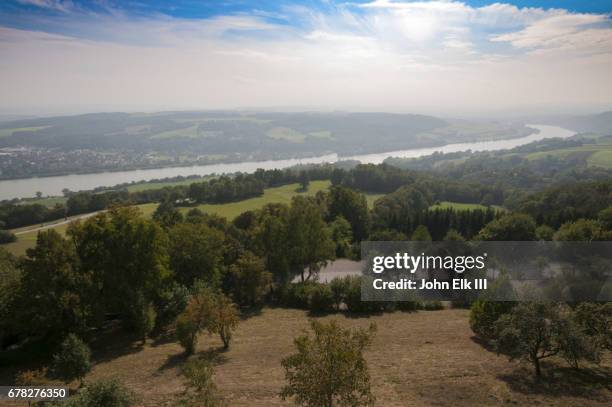maria taferl with danube river - maria taferl stock pictures, royalty-free photos & images