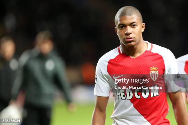 Kylian Mbappè of As Monaco Fc during the UEFA Champions League Semi-final first leg match between As Monaco Fc and Juventus FC . Juventus fc wins 2 -...