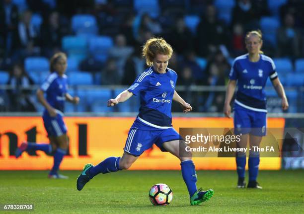 Aoife Mannion of Birmingham City Ladies during the WSL 1 match between Manchester City Women and Birmingham City Ladies at City Academy on May 3,...