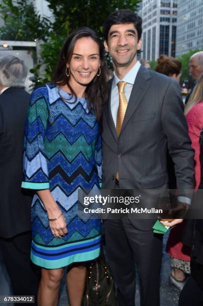 Katie Leonberger and Marc Khouzami attend the Studio in a School 40th Anniversary Gala at Seagram Building Plaza on May 3, 2017 in New York City.