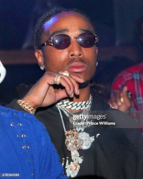 Quavo of The Group Migos attends The Official Concert After Party Hosted By Chris Brown at Gold Room on May 3, 2017 in Atlanta, Georgia.