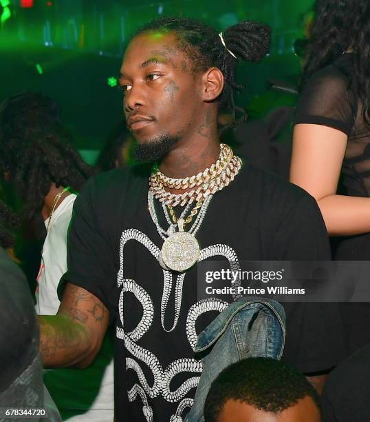 Takeoff of the Group Migos attends The Official Concert After Party Hosted By Chris Brown at Gold Room on May 3, 2017 in Atlanta, Georgia.