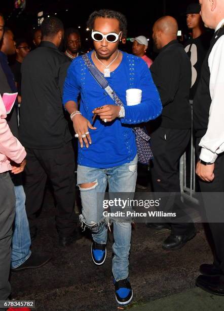 Quavo of The Group Migos attends The Official Concert After Party Hosted By Chris Brown at Gold Room on May 3, 2017 in Atlanta, Georgia.