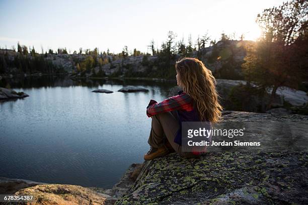 backpaking in the mountains. - wyoming stock pictures, royalty-free photos & images