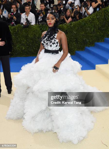 Janelle Monae attends the "Rei Kawakubo/Comme des Garcons: Art Of The In-Between" Costume Institute Gala at the Metropolitan Museum of Art on May 1,...