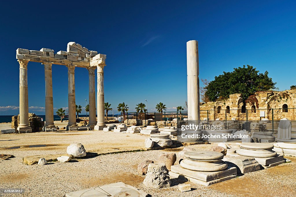 Temple of Apollo, Side, Antalya Province, Anatolia, Turkey, Asia Minor, Eurasia