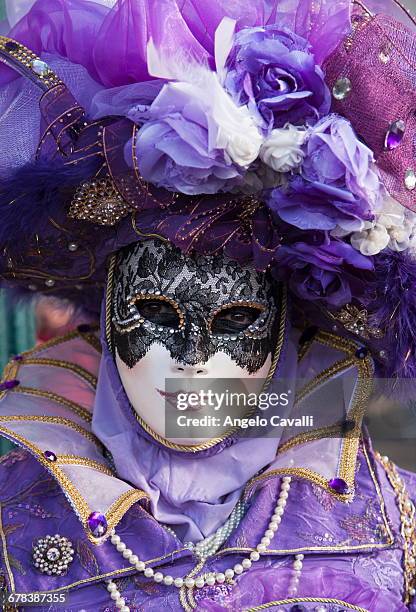 mask in san marco square during venice carnival, venice, unesco world heritage site, veneto, italy, europe - venice carnival 2013 stock pictures, royalty-free photos & images