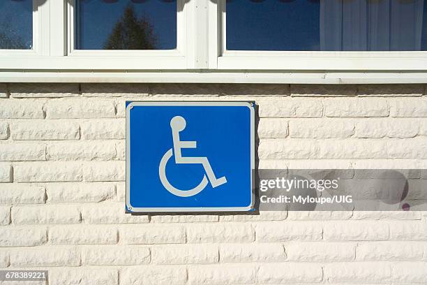 handicapped parking only sign - car crash wall stock pictures, royalty-free photos & images