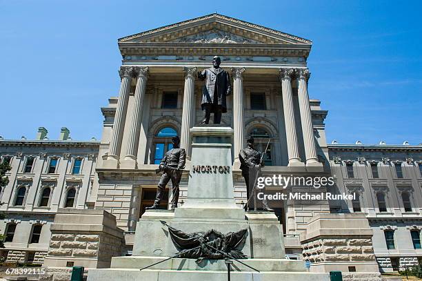 indiana statehouse, the state capitol building, indianapolis, indiana, united states of america, north america - indiana state capitol building stock pictures, royalty-free photos & images