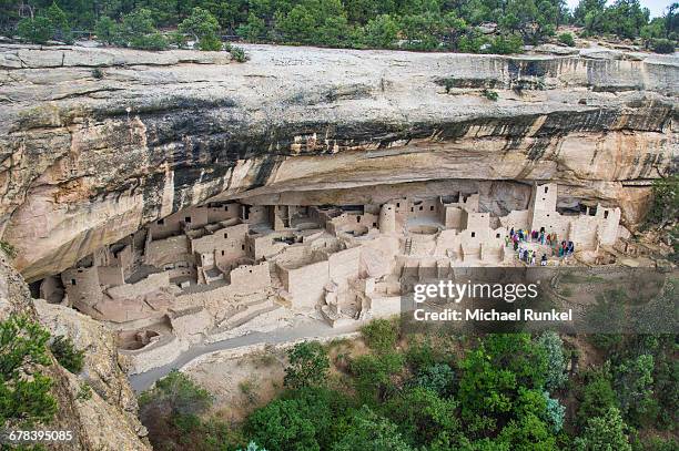 the cliff palace indian dwelling, mesa verde national park, unesco world heritage site, colorado, united states of america, north america - 7894 stock pictures, royalty-free photos & images