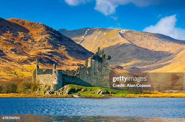 kilchurn castle, loch awe, argyll and bute, scotland, united kingdom, europe - alan copson stock pictures, royalty-free photos & images