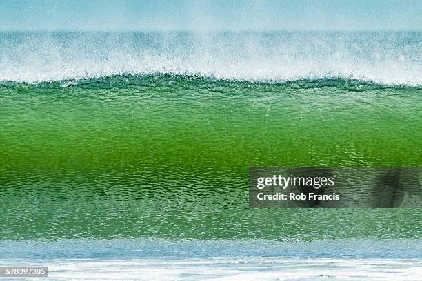 classic tubular shore break surfing wave typical of this region, playa hermosa, san juan del sur, rivas province, nicaragua, central america - san juan del sur bildbanksfoton och bilder