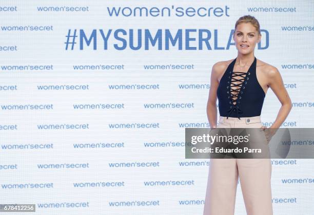 Actress Amaia Salamanca attends the 'Women'secret summer campaign' photocall at Mr. Fox studio on May 4, 2017 in Madrid, Spain.