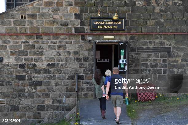 Voters enter a polling station at Diggle Band Club in Saddleworth during the Manchester Mayoral election on May 4, 2017 in Manchester, England. Six...