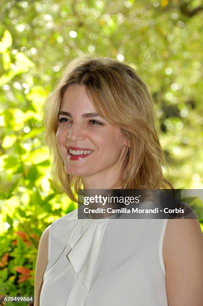 Rike Schmid attends a photocall for 'Il Commissario Maltese' in Rome on May 4, 2017 in Rome, Italy.