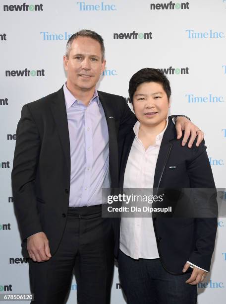 Time Inc. Executive Vice President and Chief Revenue Officer Brad Elders and Time Inc. COO and President, Digital Jen Wong attend Time Inc. NewFront...