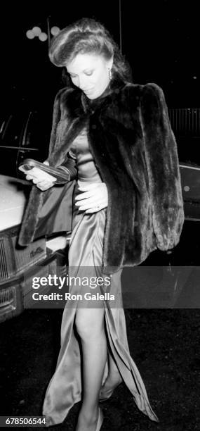 Ana Alicia attends Starlight Foundation Benefit Gala on February 14, 1986 at the Century Plaza Hotel in Century City, California.