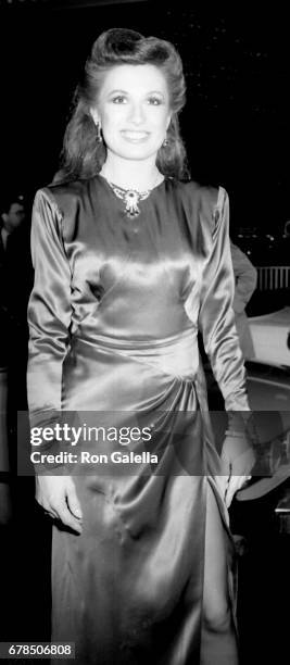 Ana Alicia attends Starlight Foundation Benefit Gala on February 14, 1986 at the Century Plaza Hotel in Century City, California.