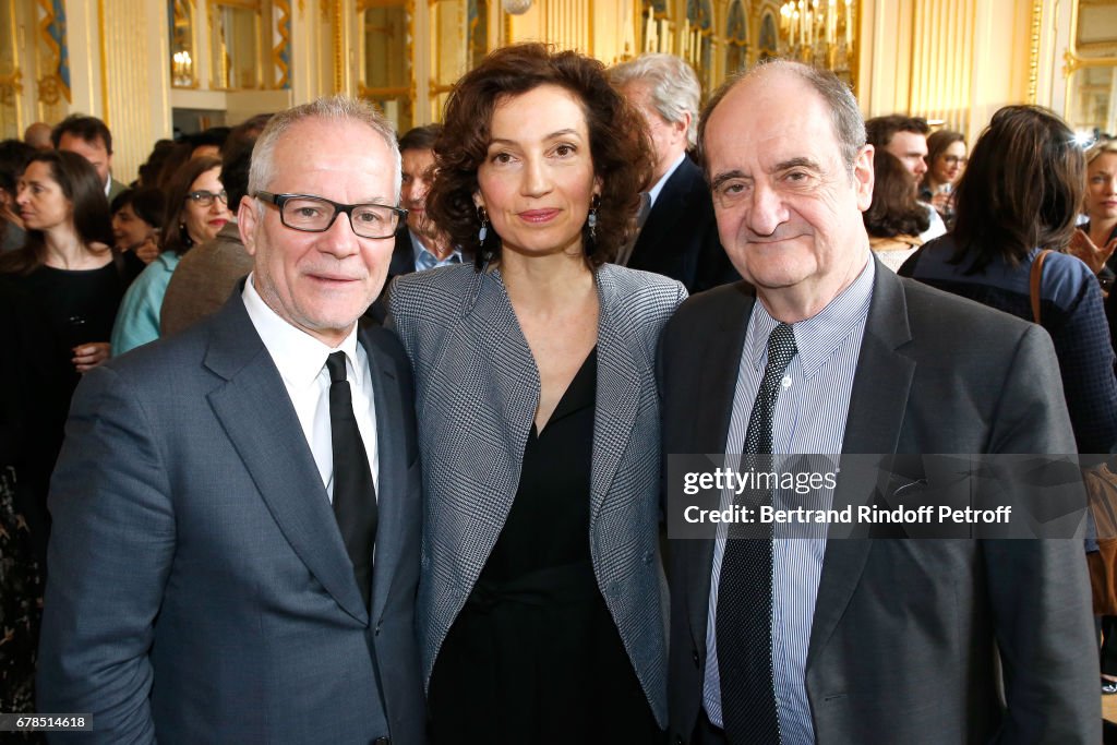 Audrey Azoulay, French Minister of Culture and Communication Hosts A Reception For The Cannes Film Festival