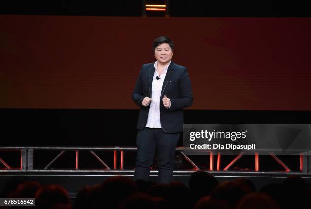 Time Inc. COO and President, Digital Jen Wong speaks onstage during Time Inc. NewFront 2017 at Hammerstein Ballroom on May 4, 2017 in New York City.