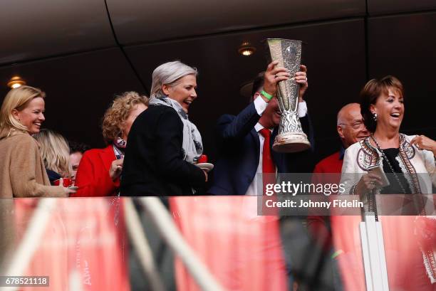 Louis Van Gaal during the Uefa Europa League, semi final first leg match, between Ajax Amsterdam and Olympique Lyonnais at Amsterdam Arena on May 3,...