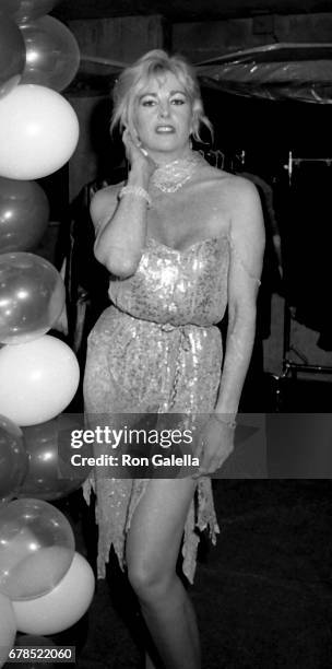 Edy Williams attends "The Naked Cage" Screening on February 22, 1986 at the Cannon Theater in Hollywood, California.