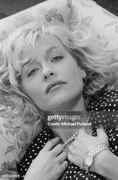 American actress Patti D'Arbanville, London, May 1989.