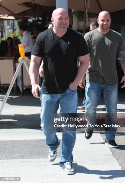 President Dana White is seen on May 3, 2017 in Los Angeles, California.