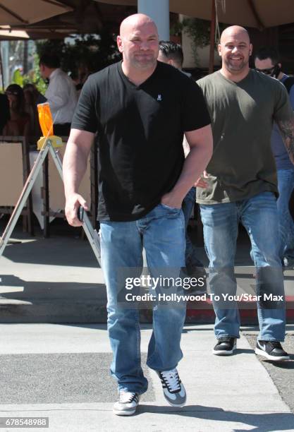 President Dana White is seen on May 3, 2017 in Los Angeles, California.