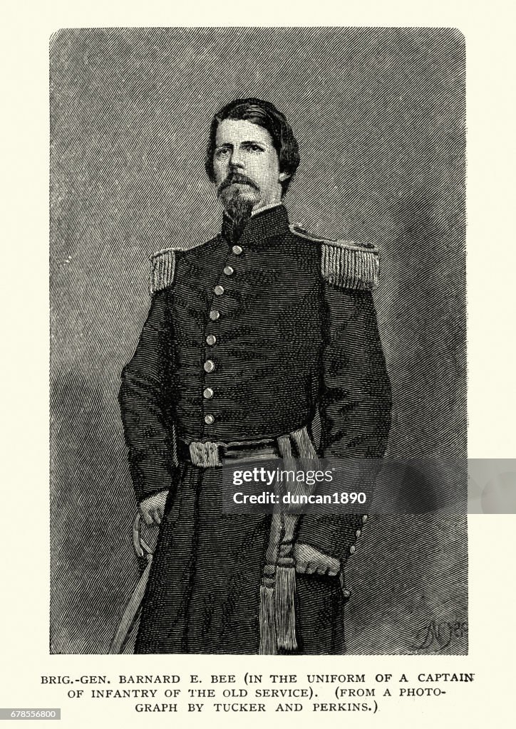 Colonel Bee General Barnard Elliott Bee Jr High-Res Vector Graphic - Getty Images