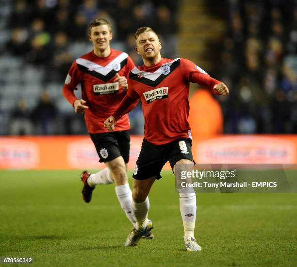 Huddersfield Town's Adam Clayton celebrates scoring their first goal