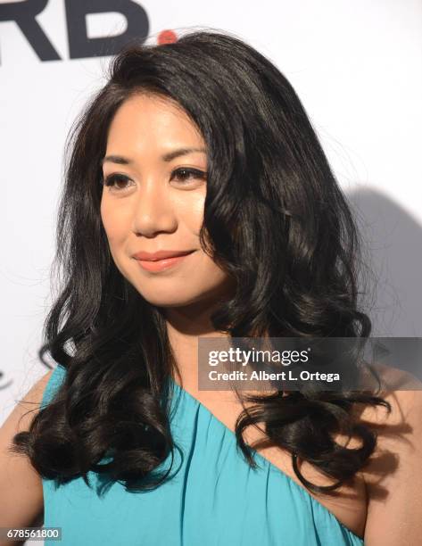 Actress Liza Lapira arrives for the Premiere Of Penny Black Promotions' "A Little Something For Your Birthday" held at Pacific Design Center on May...