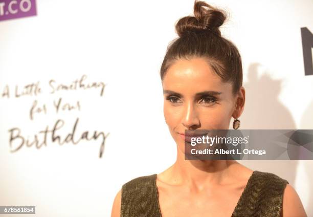 Actress Leonor Varela arrives for the Premiere Of Penny Black Promotions' "A Little Something For Your Birthday" held at Pacific Design Center on May...