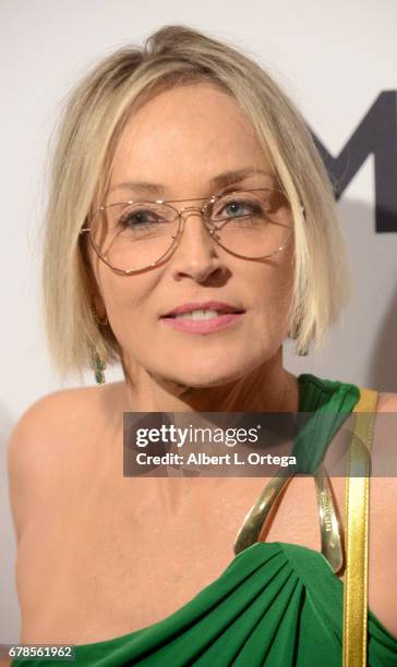 Actress Sharon Stone arrives for the Premiere Of Penny Black Promotions' "A Little Something For Your Birthday" held at Pacific Design Center on May...