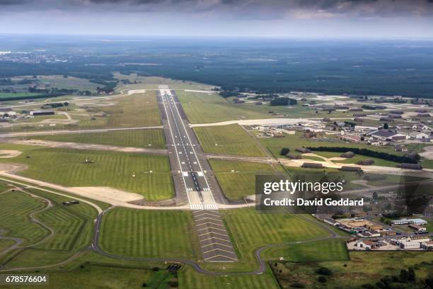 Aerial photograph of Royal Air Force Lakenheath, Home of the United States Air Force's 48th Fighter Wing on September 21, 2014.