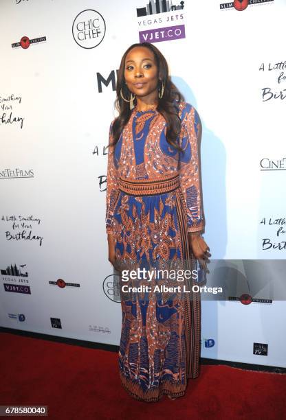 Actress Erica Ash arrives for the Premiere Of Penny Black Promotions' "A Little Something For Your Birthday" held at Pacific Design Center on May 3,...