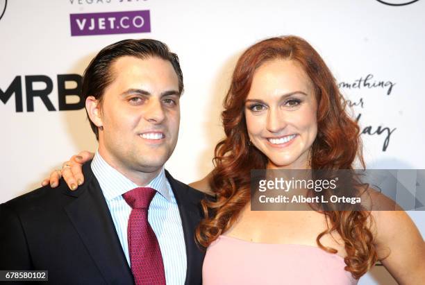 Actress/producer Selah Victor and husband arrive for the Premiere Of Penny Black Promotions' "A Little Something For Your Birthday" held at Pacific...
