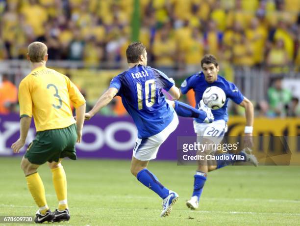 Kaiserslautern, 26 june 2006 : Francesco Totti of Italy during the World Cup 2006 in Germany between Italy and Australia played at "Fritz-Walter"...