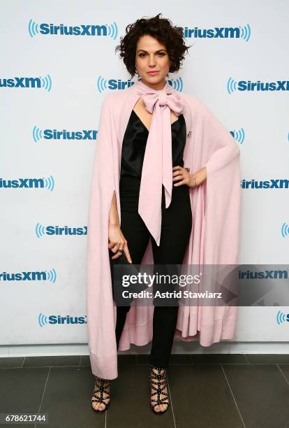 Actress Lana Parrilla visits the SiriusXM Studios on May 4, 2017 in New York City.