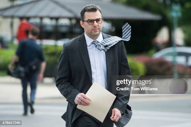 Rep. Justin Amash, R-Mich., arrives to the Capitol before the House passed the Republicans' bill to repeal and replace the Affordable Care Act on May...