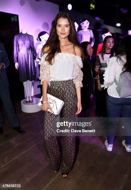 Sarah Ann Macklin attends the Lulu Guinness AW17 launch celebration at The London EDITION on May 4, 2017 in London, England.