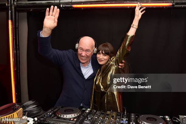 Jean-Claude Biver and Zara Martin attend The Watch Gallery and Hublot launch, introducing the Limited Edition Classic Fusion Aerofusion Chronograph...