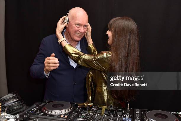 Jean-Claude Biver and Zara Martin attend The Watch Gallery and Hublot launch, introducing the Limited Edition Classic Fusion Aerofusion Chronograph...