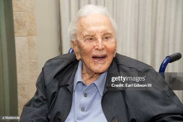 Actor Kirk Douglas attends the 25th Anniversary Of The Anne Douglas Center at Los Angeles Mission on May 4, 2017 in Los Angeles, California.