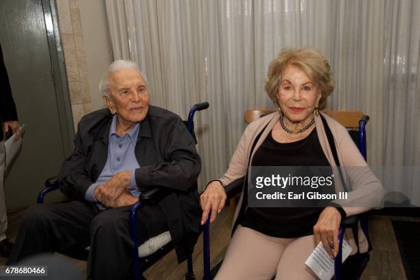 Actor Kirk Douglas and his wife Anne Douglas attend the 25th Anniversary Of The Anne Douglas Center at Los Angeles Mission on May 4, 2017 in Los...