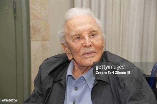 Actor Kirk Douglas attends the 25th Anniversary Of The Anne Douglas Center at Los Angeles Mission on May 4, 2017 in Los Angeles, California.