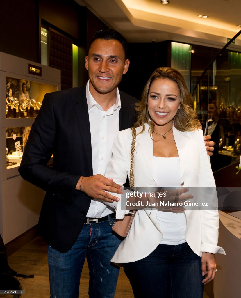 Andrea Salas And Keylor Navas Present Charity Jewelry Presentation