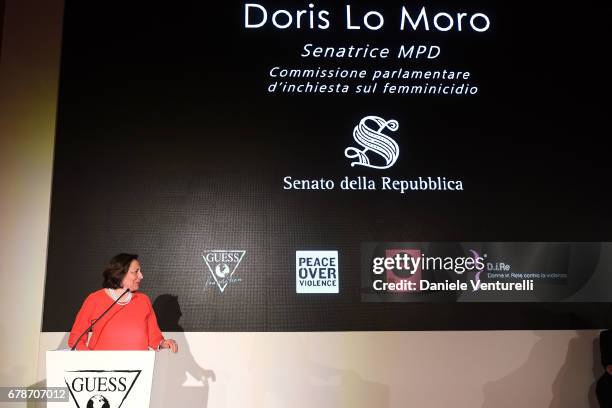 Doris Lo Moro attends the Guess Foundation Denim Day 2017 at Palazzo Barberini on May 4, 2017 in Rome, Italy.